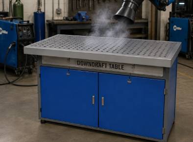 Downdraft tables